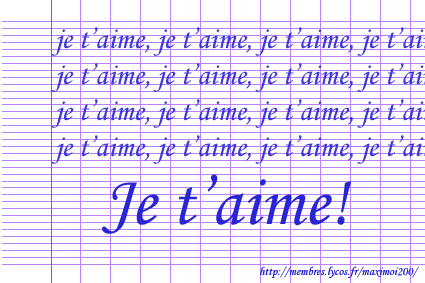 je t aime